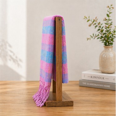 messageImage_1776853999079_0 ผ้าฝ้ายพันคอ ( สีชมพูตัดฟ้า ) - Image 3