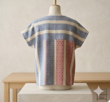 messageImage_1776858805827_0 เสื้อคอจีน ( ลายตารางฟ้าตัดแดง ) - Image 5